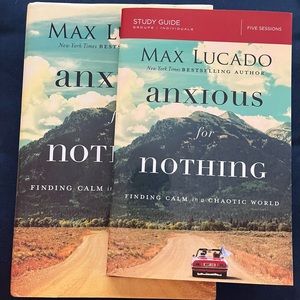 Max Lucado, Anxious for Nothing, hardback and paperback study guide